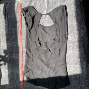 Sheer April usa black top